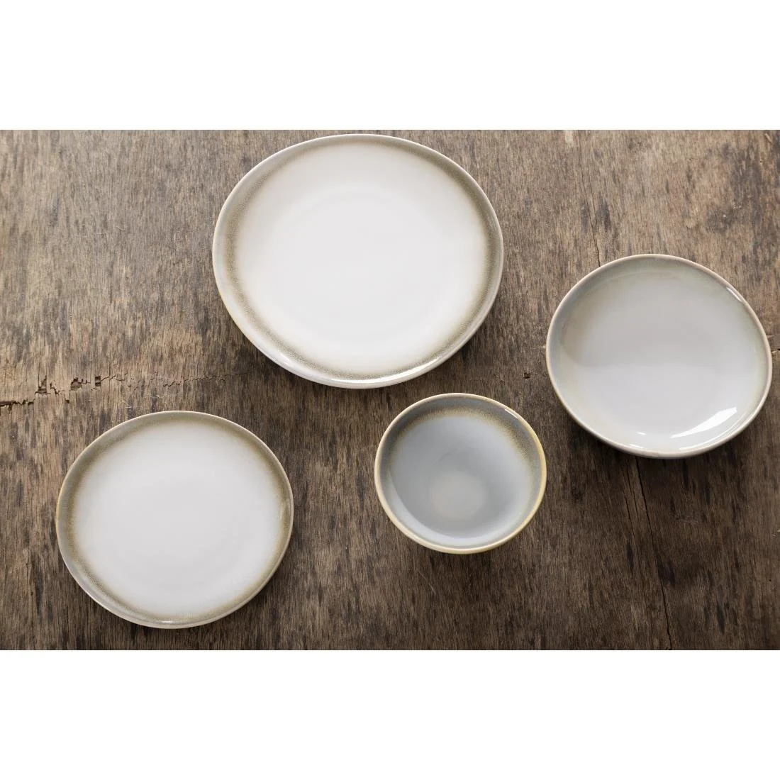 Olympia Birch Wide Bowls Taupe 208mm (6 Pack) - Image 2