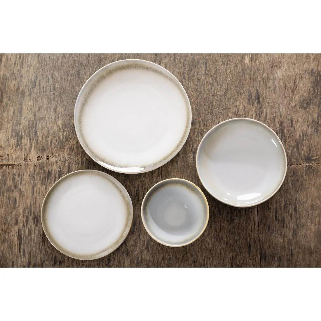 Olympia Birch Wide Bowls Taupe 208mm (6 Pack) - Image 3