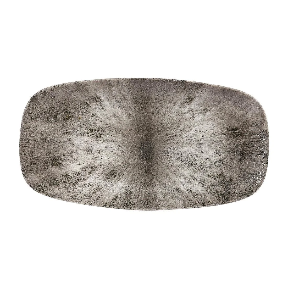 Churchill Studio Prints Stone Rectangular Plates Quartz Black 189 x 355mm (6 Pack)