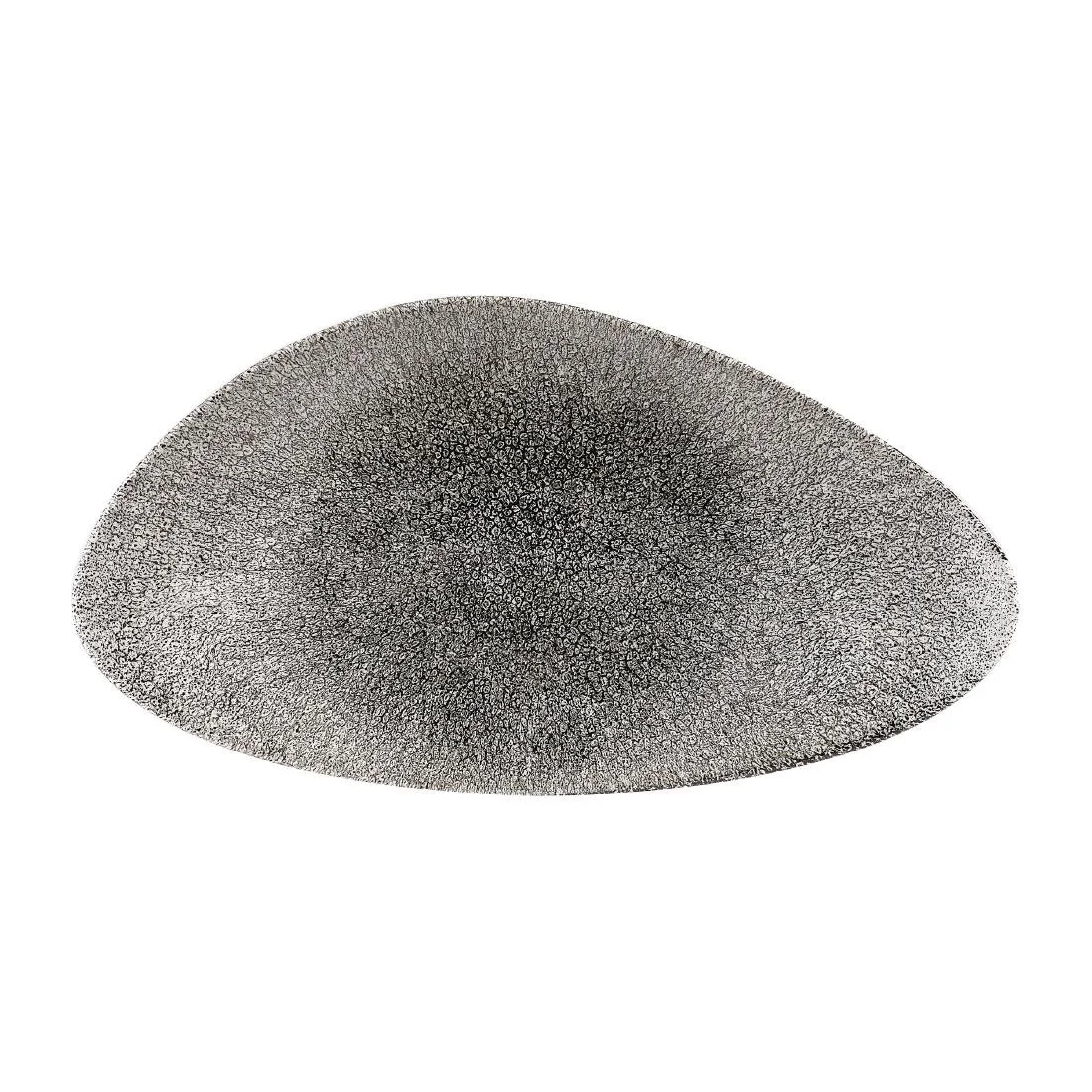 Churchill Studio Prints Raku Triangular Plates Quartz Black 350mm (6 Pack)