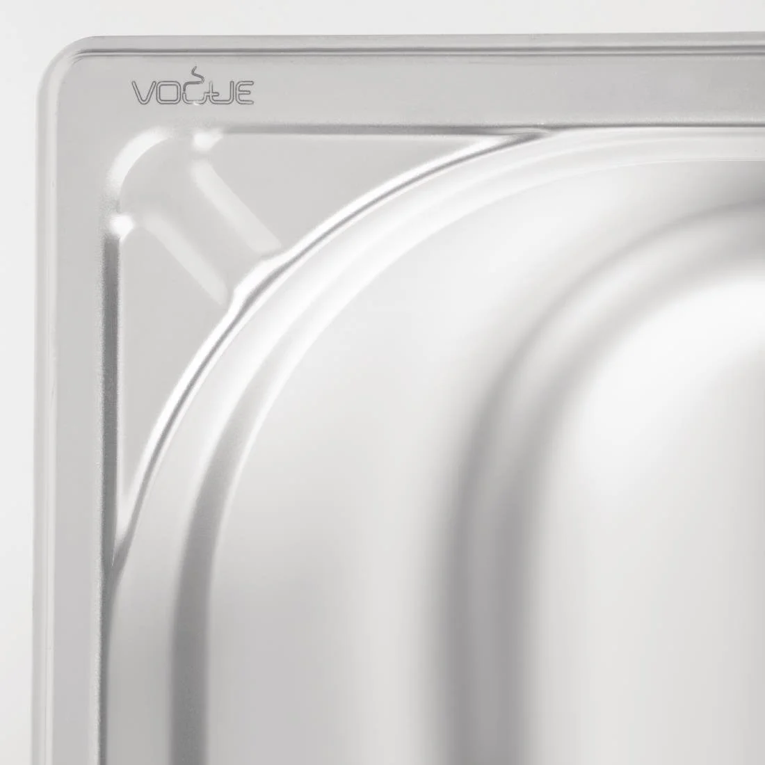 Vogue Heavy Duty Stainless Steel 1/1 Gastronorm Tray 200mm - Image 2