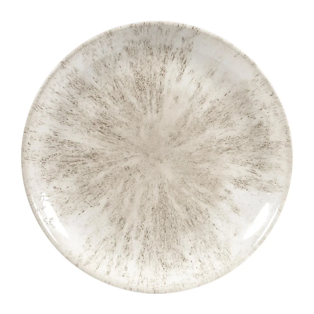 Churchill Studio Prints Stone Coupe Plates Agate Grey 288mm (12 Pack) - Image 1