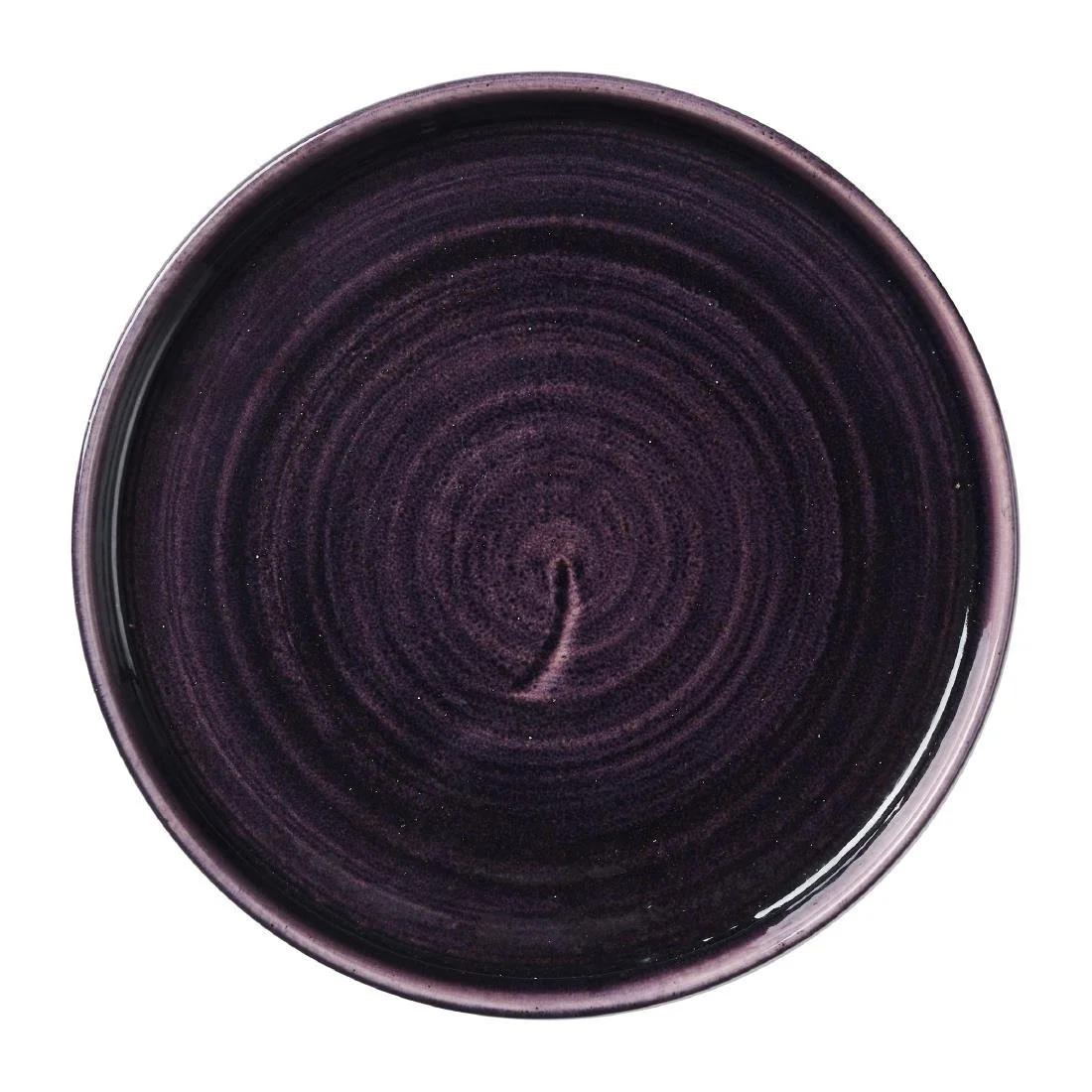 Churchill Stonecast Patina Deep Purple Walled Plates 210mm (6 Pack) - Image 1