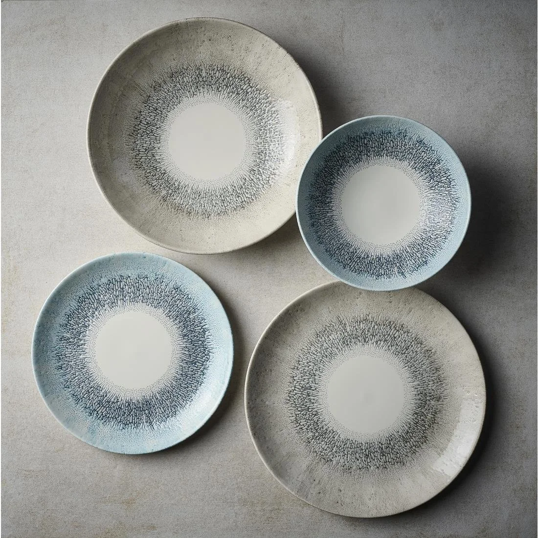 Churchill Studio Prints Fusion Blue Coupe Plates 248mm (12 Pack) - Image 3