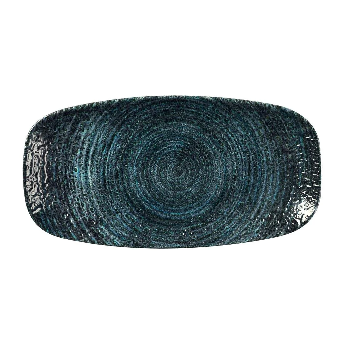 Churchill Homespun Chroma Blue Chefs' Oblong Plates 269mm (12 Pack)