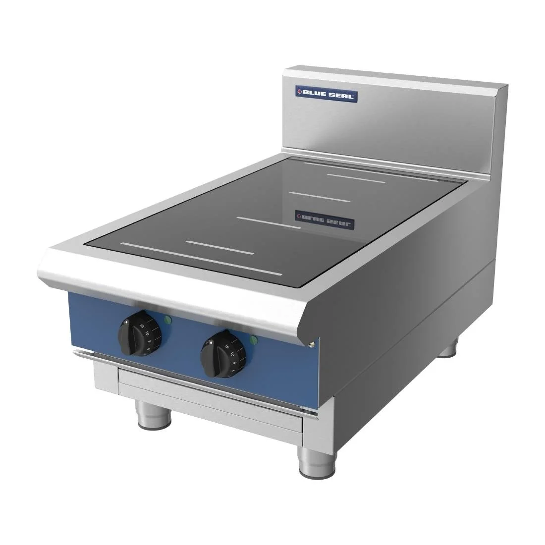 Blue Seal 2 Zone Countertop Full Area Induction Hob 10kW IN512F-B - Image 2