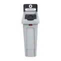 Rubbermaid Slim Jim General Waste Recycling Station Black 87Ltr - Image 1