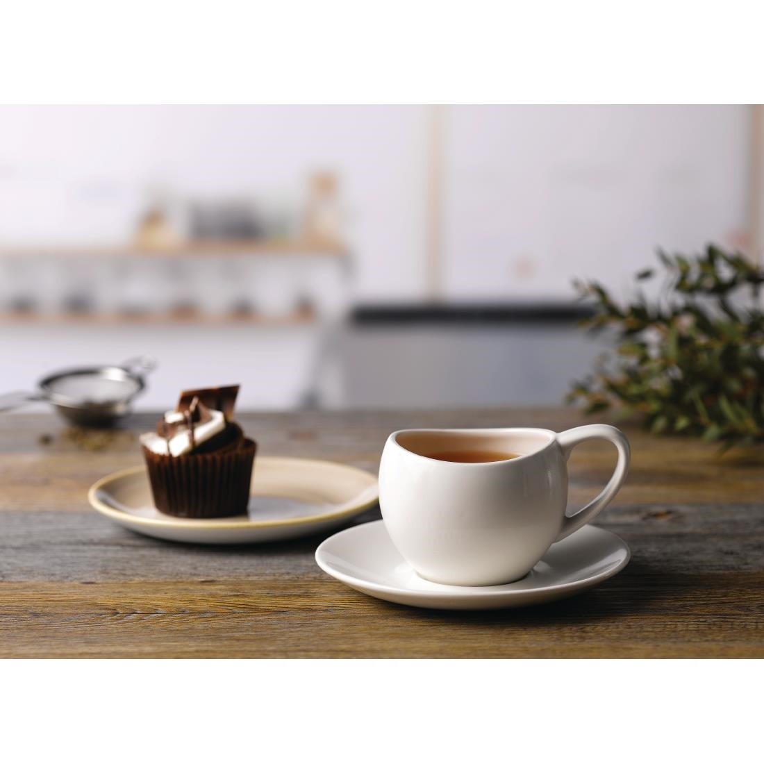 Churchill Plain Whiteware Saucers 160mm