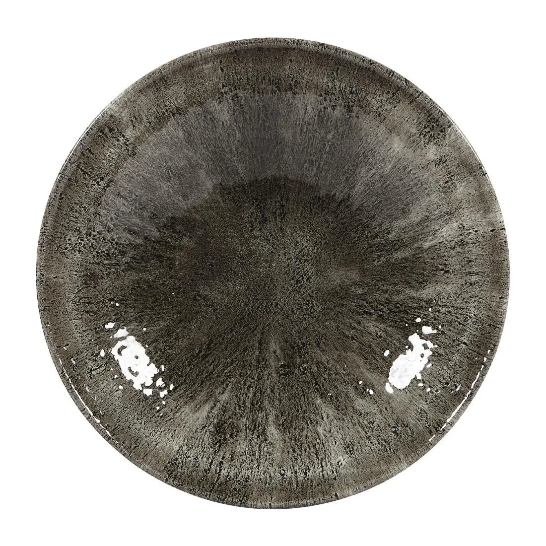 Churchill Stone Quartz Black Evolve Coupe Bowls 182mm (12 Pack) - Image 1