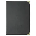 Olympia Faux Leather Menu Cover A4 Black - Image 1