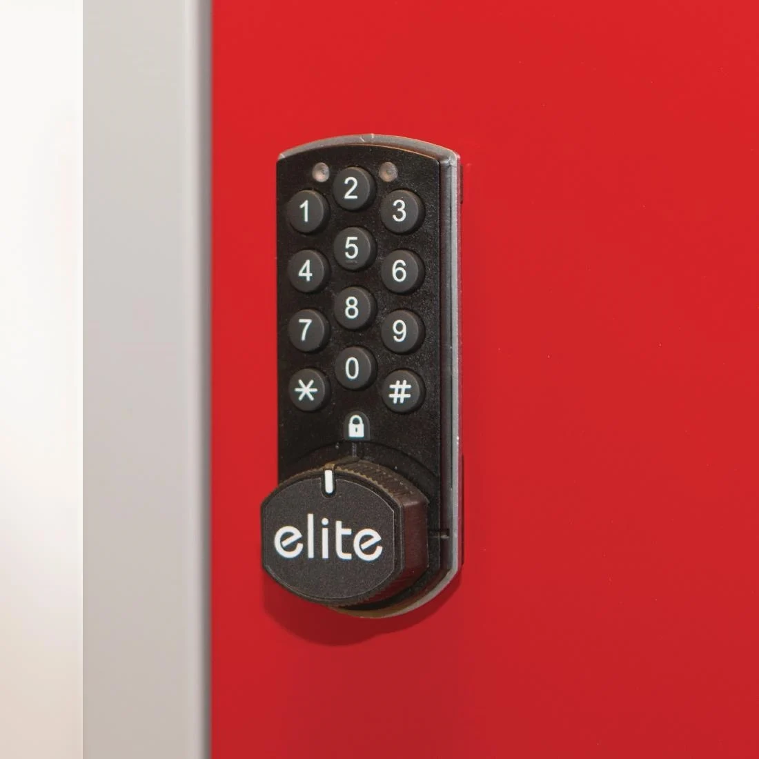 Elite Three Door Electronic Combination Locker Black