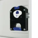 Elite Single Door Coin Return Locker White