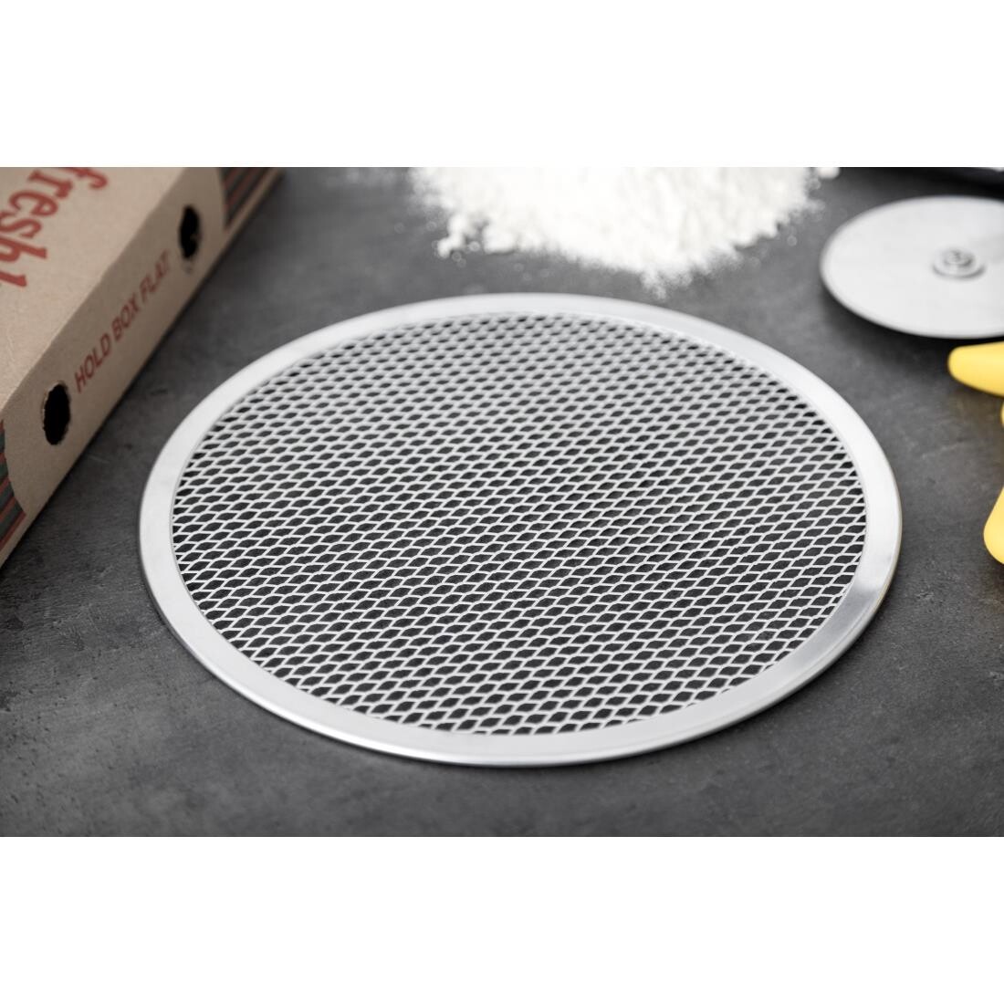 Vogue Aluminium Pizza Screen 10in