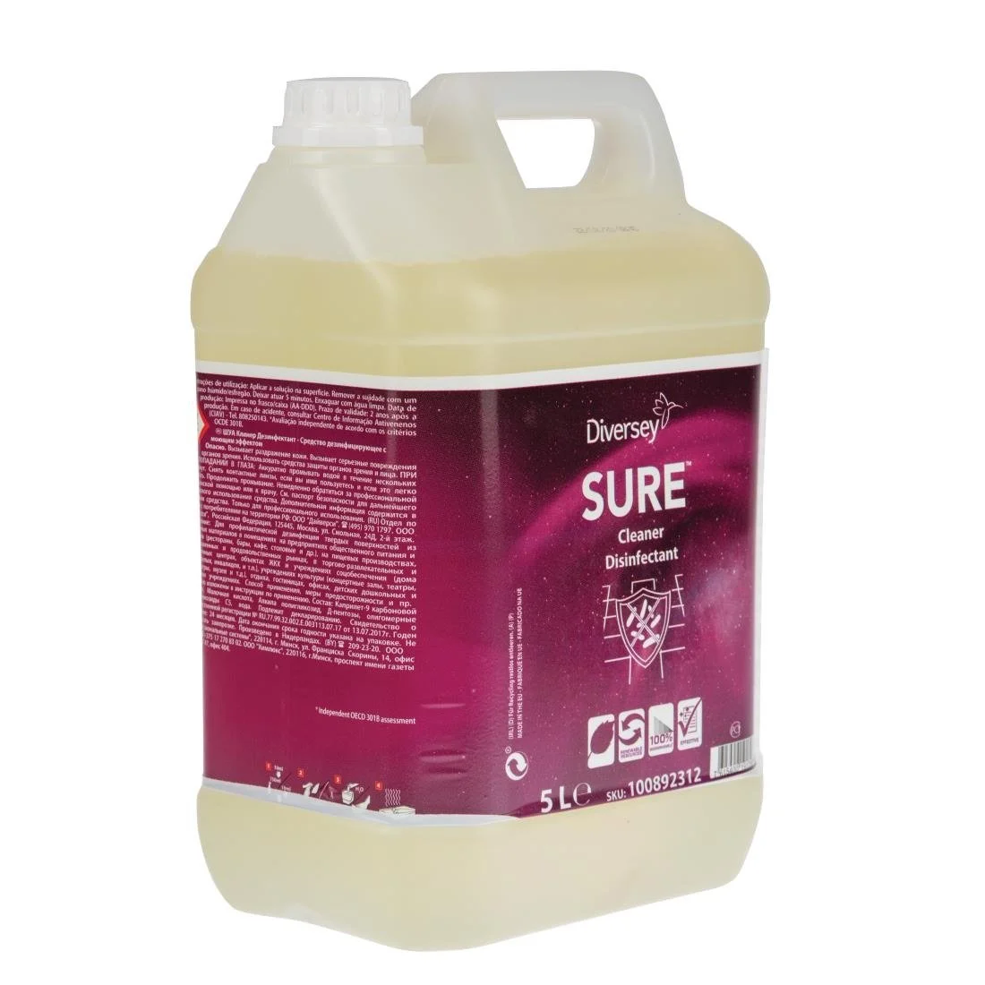 SURE Cleaner and Disinfectant Concentrate 5Ltr - Image 5