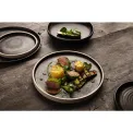 Olympia Canvas Flat Plates Delhi Black 250mm (6 Pack) - Image 2