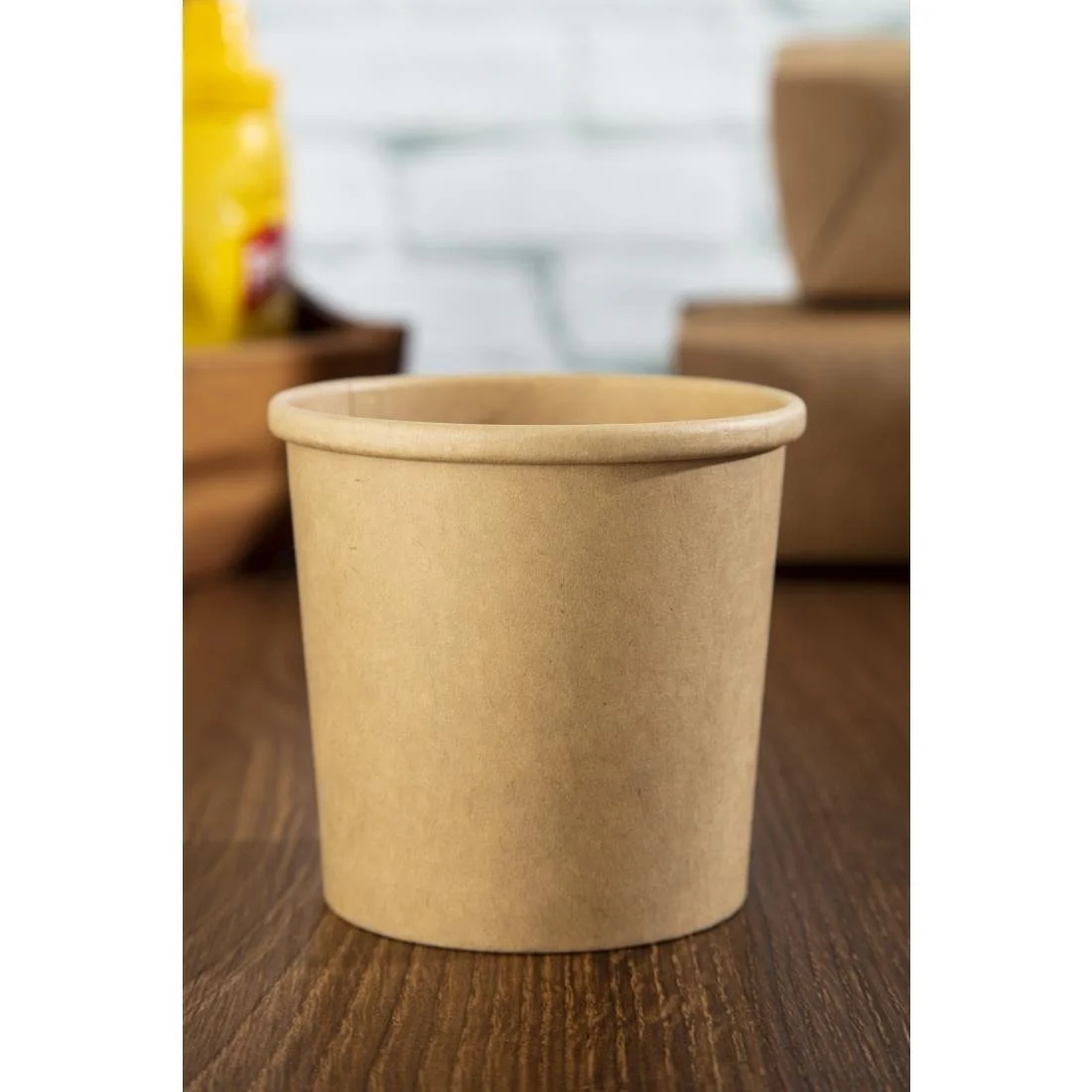 Colpac Recyclable Kraft Microwavable Soup Cups 350ml (500 Pack) - Image 7