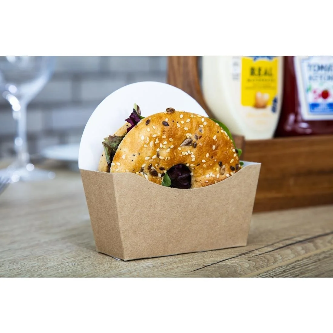 Colpac Compostable Kraft Bagel Scoops (1000 Pack) - Image 6