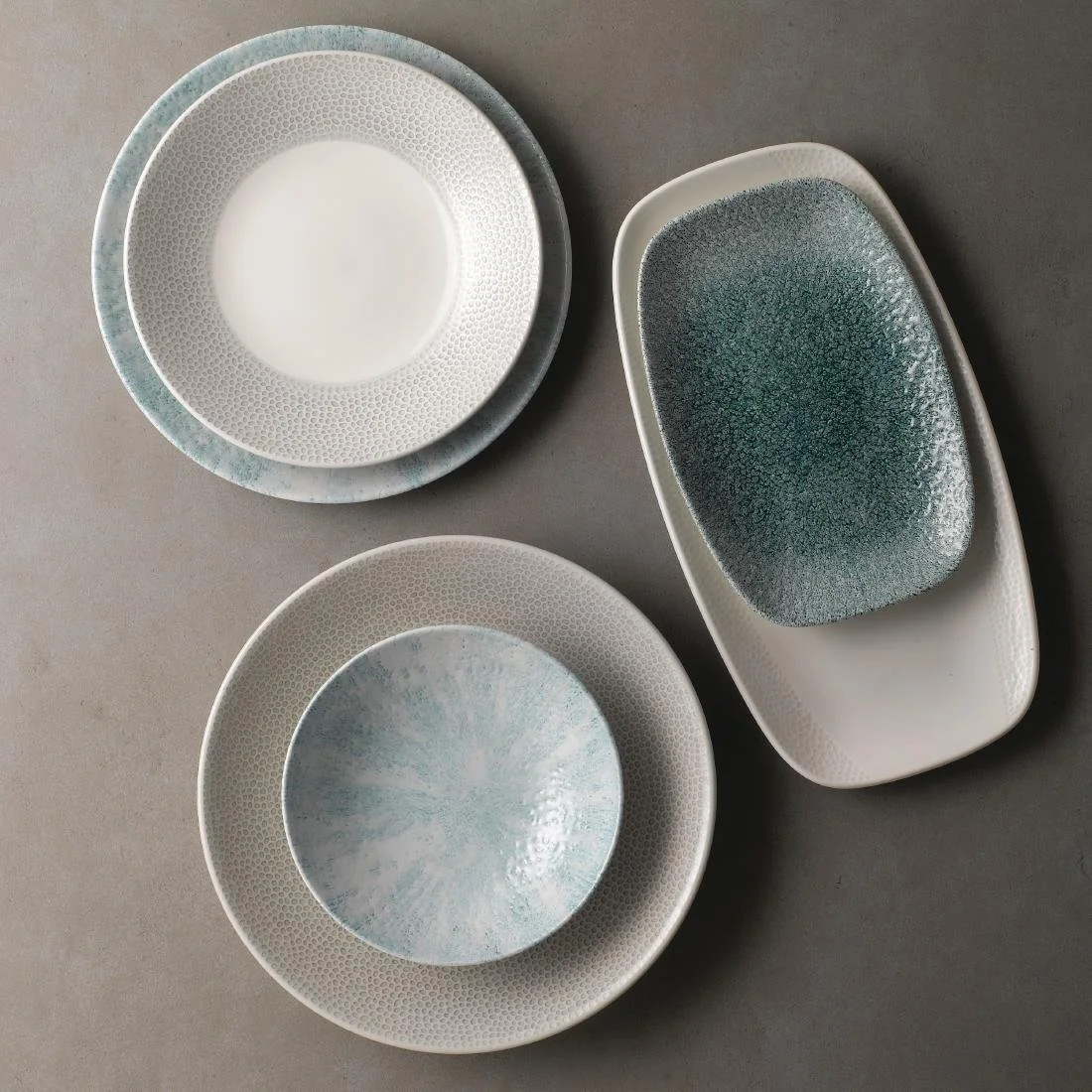 Churchill Stone Coupe Plates Aquamarine 260mm (12 Pack) - Image 8