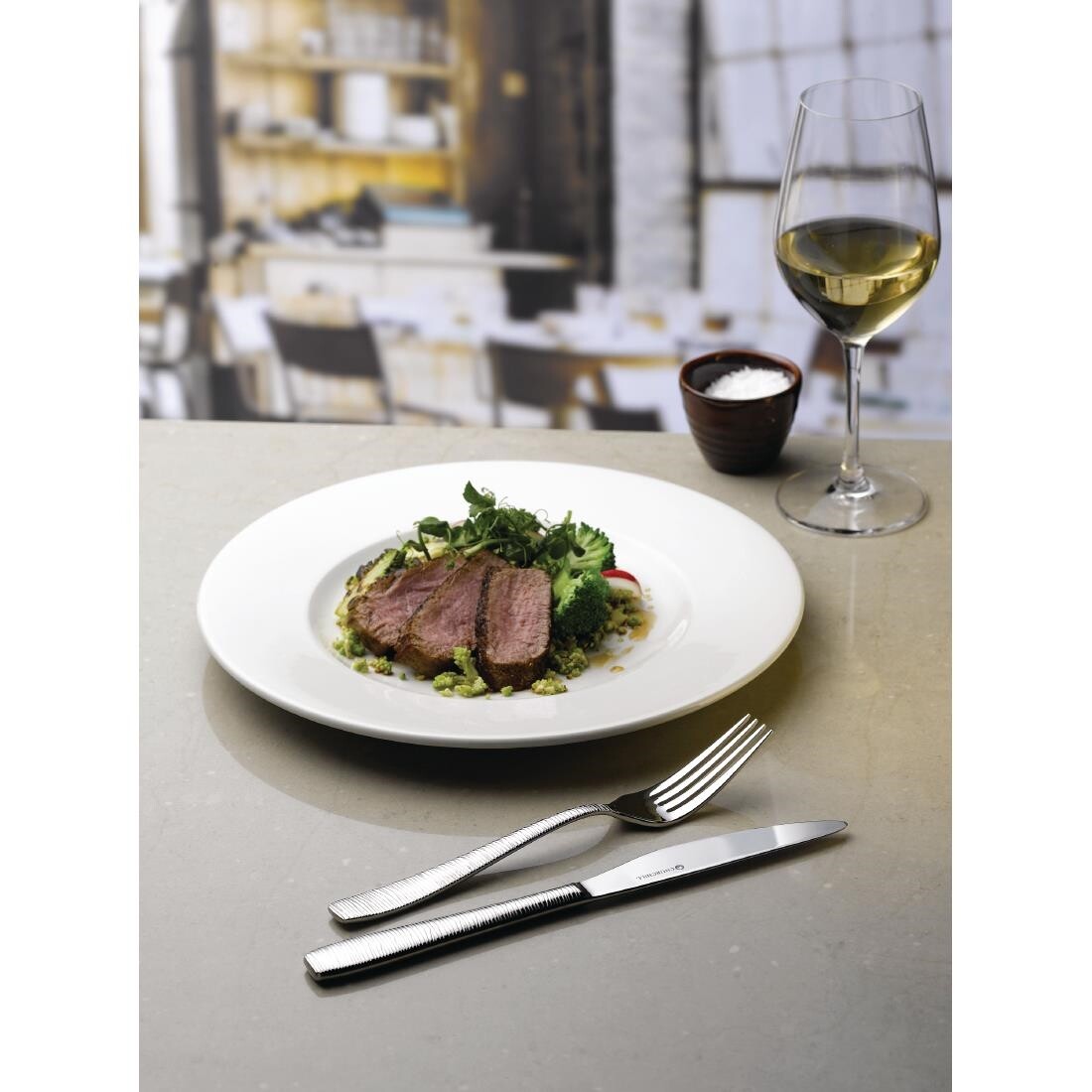 Churchill Bamboo Footed Plate 260mm