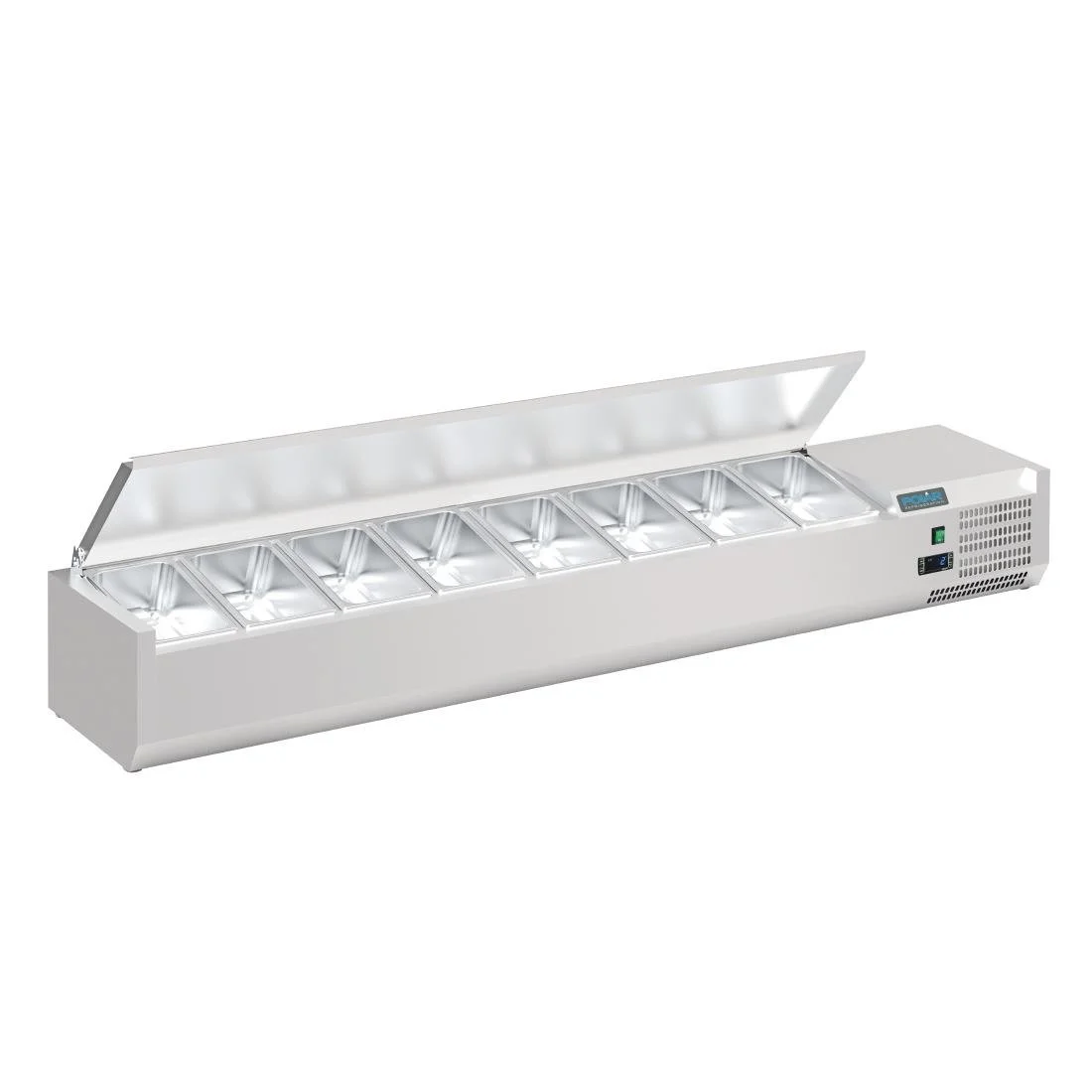 Polar G-Series Countertop Prep Fridge with Lid 8x 1/4GN - Image 3