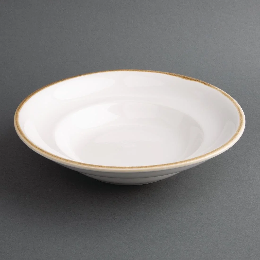 Olympia Kiln Pasta Bowls Chalk 250mm 340ml (4 Pack) - Image 5