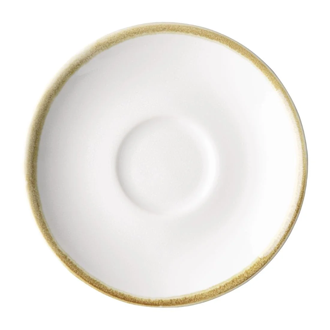 Olympia Kiln Espresso Cups Saucers Chalk 115mm (6 Pack) - Image 1