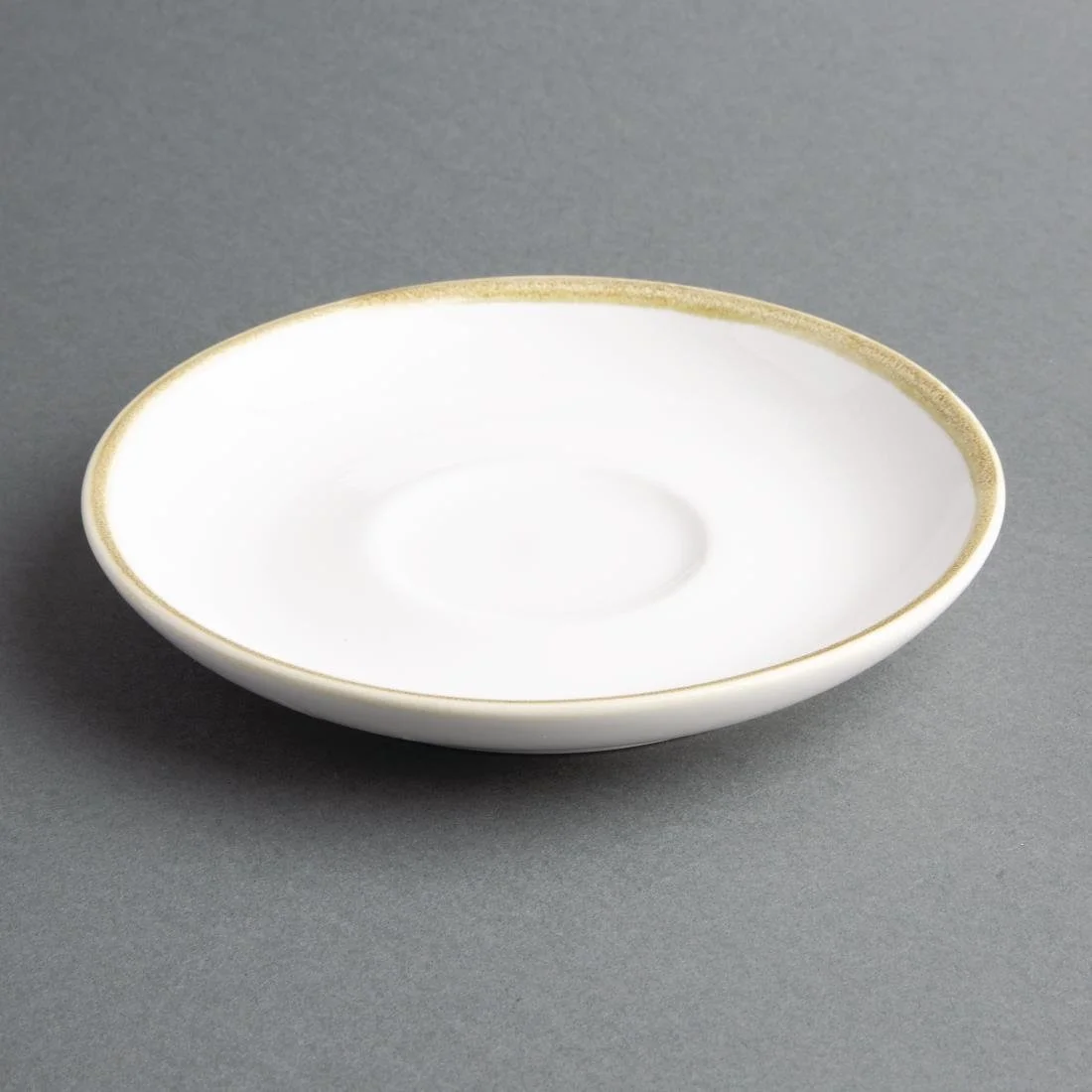 Olympia Kiln 340ml Cups Saucers Chalk 160mm (6 Pack) - Image 6