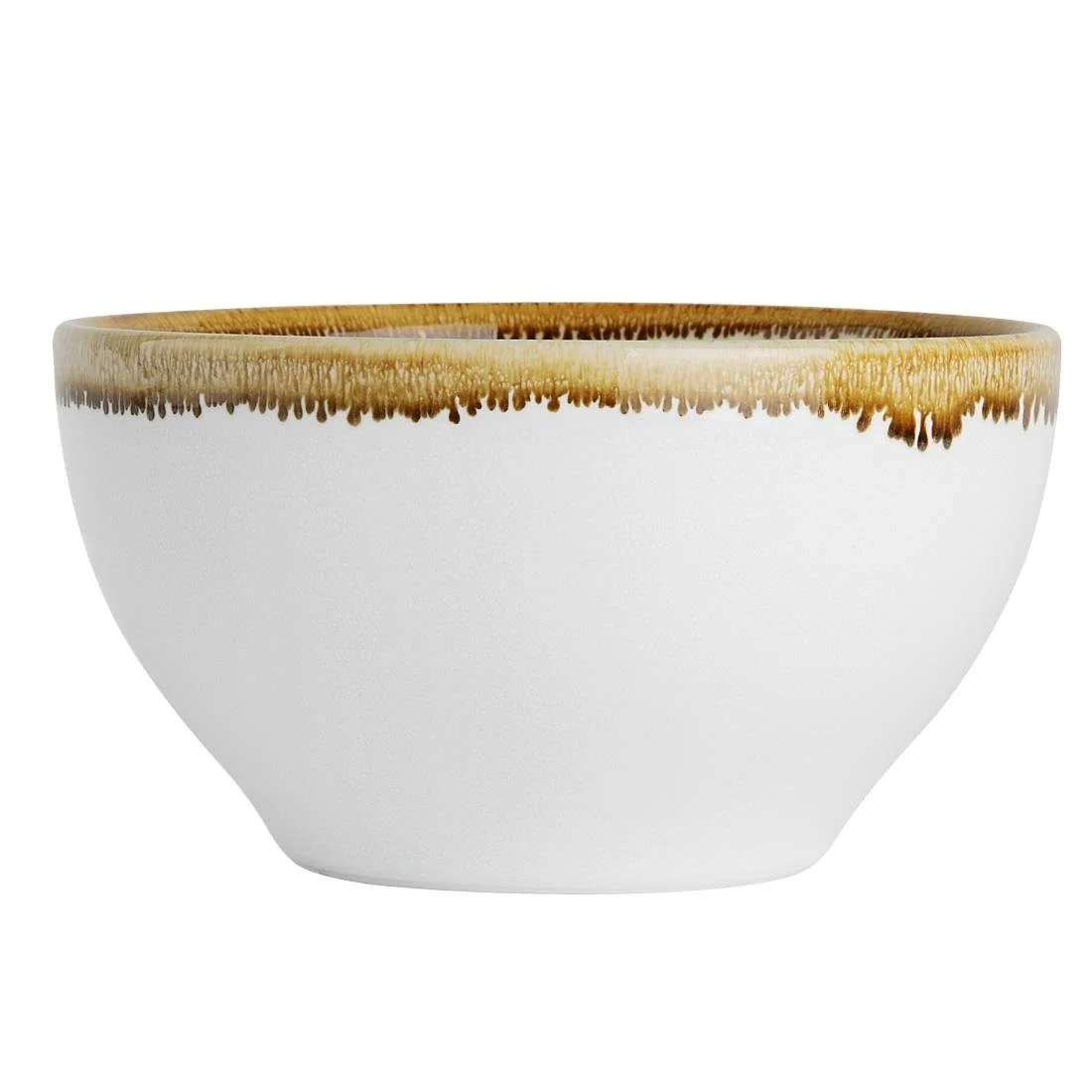 Olympia Kiln Round Bowls Chalk 140mm 635ml (6 Pack) - Image 1