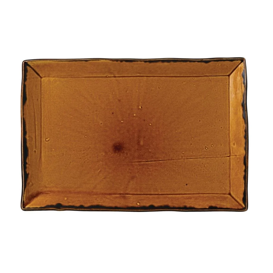 Dudson Harvest Rectangular Trays Brown 192 x 284mm (6 Pack)