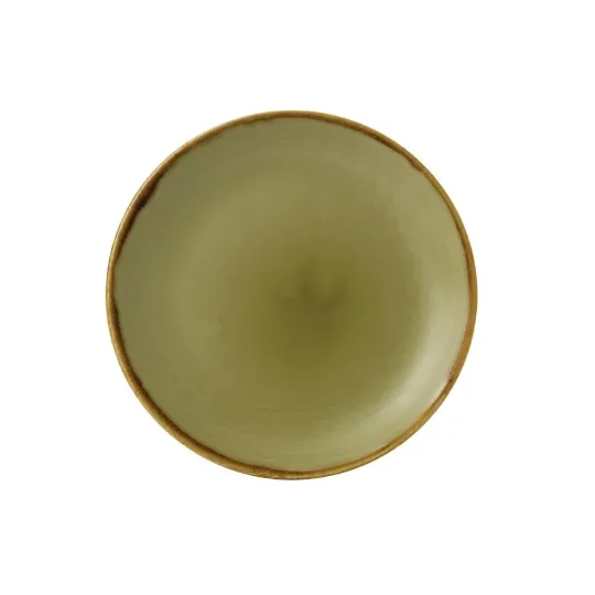 Dudson Harvest Evolve Coupe Plates Green 165mm (12 Pack)