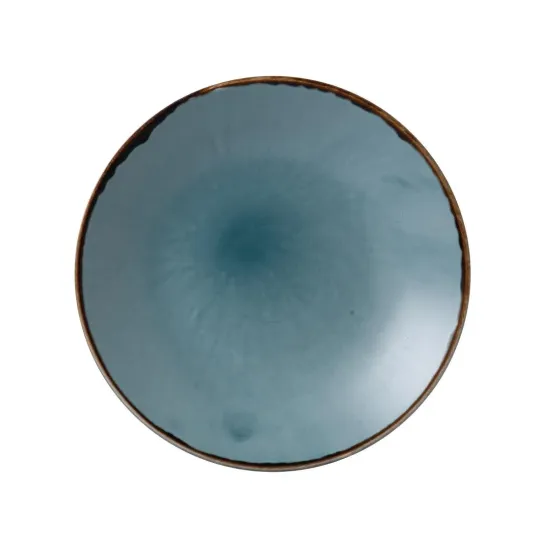 Dudson Harvest Deep Coupe Plates Blue 255mm (12 Pack)