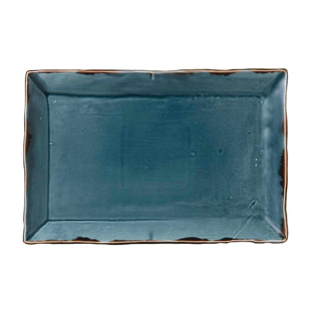 Dudson Harvest Rectangular Trays Blue 192 x 284mm (6 Pack)