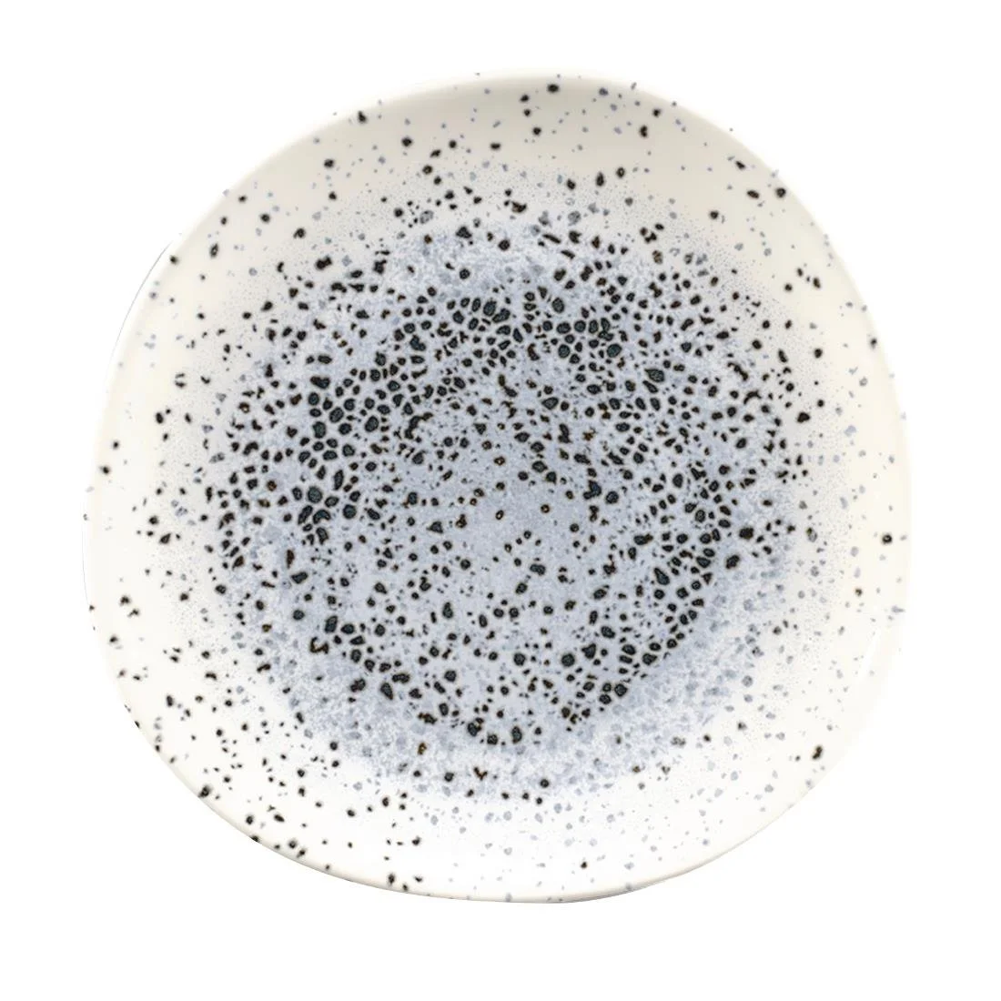 Churchill Studio Prints Mineral Blue Centre Organic Round Plates 210mm (12 Pack) - Image 1