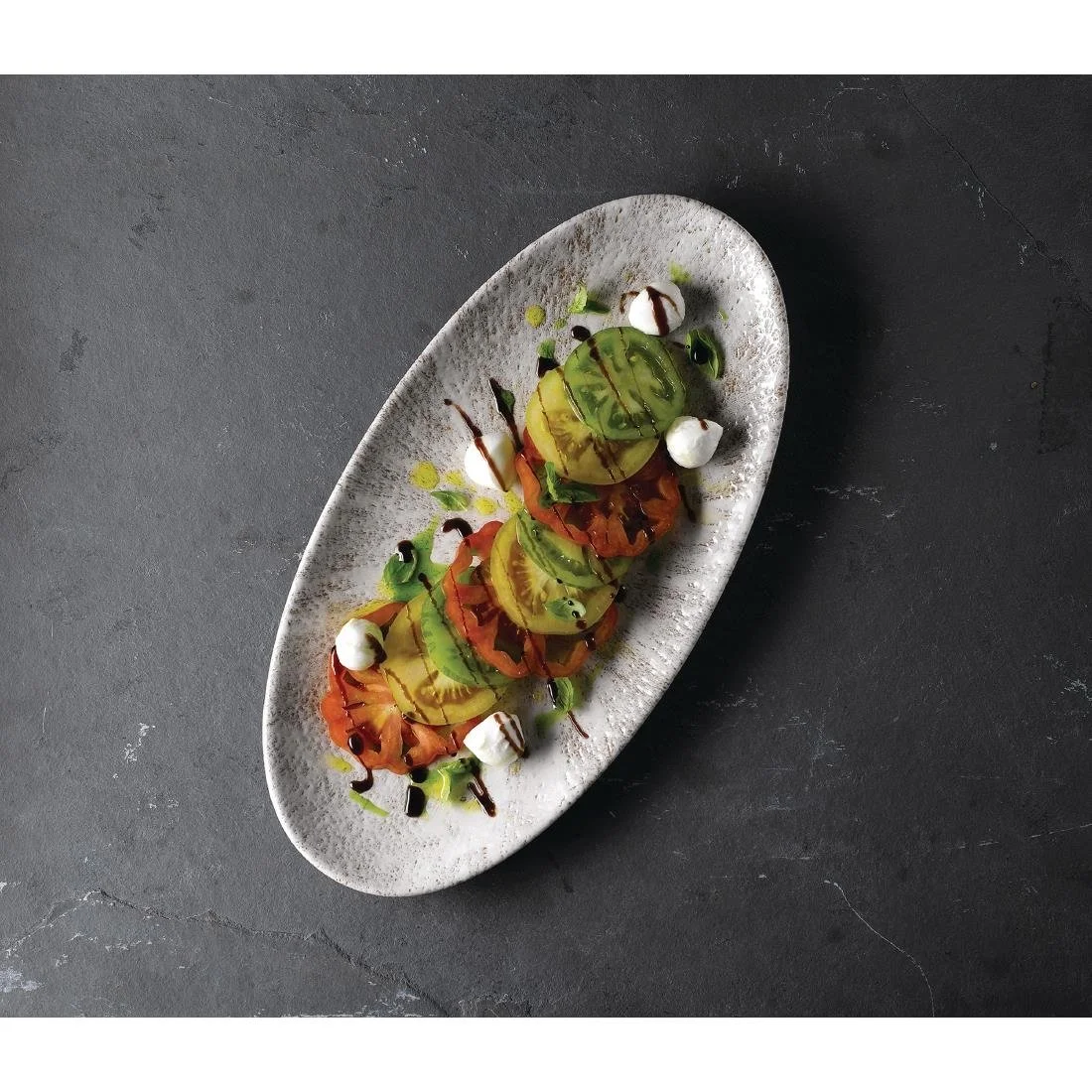 Churchill Studio Prints Stone Chefs Plates Agate Grey 347 x 173mm (6 Pack) - Image 5