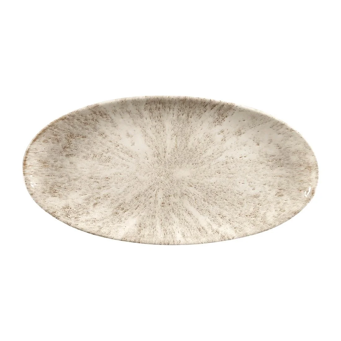 Churchill Studio Prints Stone Chefs Plates Agate Grey 347 x 173mm (6 Pack) - Image 1