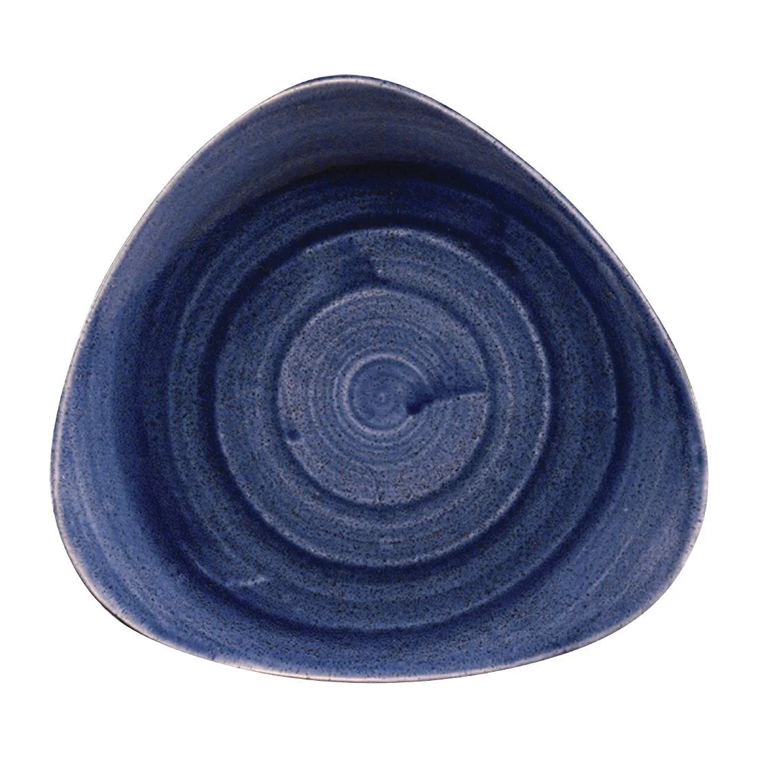 Churchill Stonecast Patina Triangular Plates Cobalt 229mm (12 Pack) - Image 1