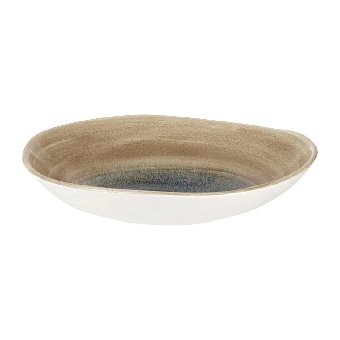 Churchill Stonecast Aqueous Organic Round Bowls Bayou Taupe 253mm (12 Pack) - Image 1