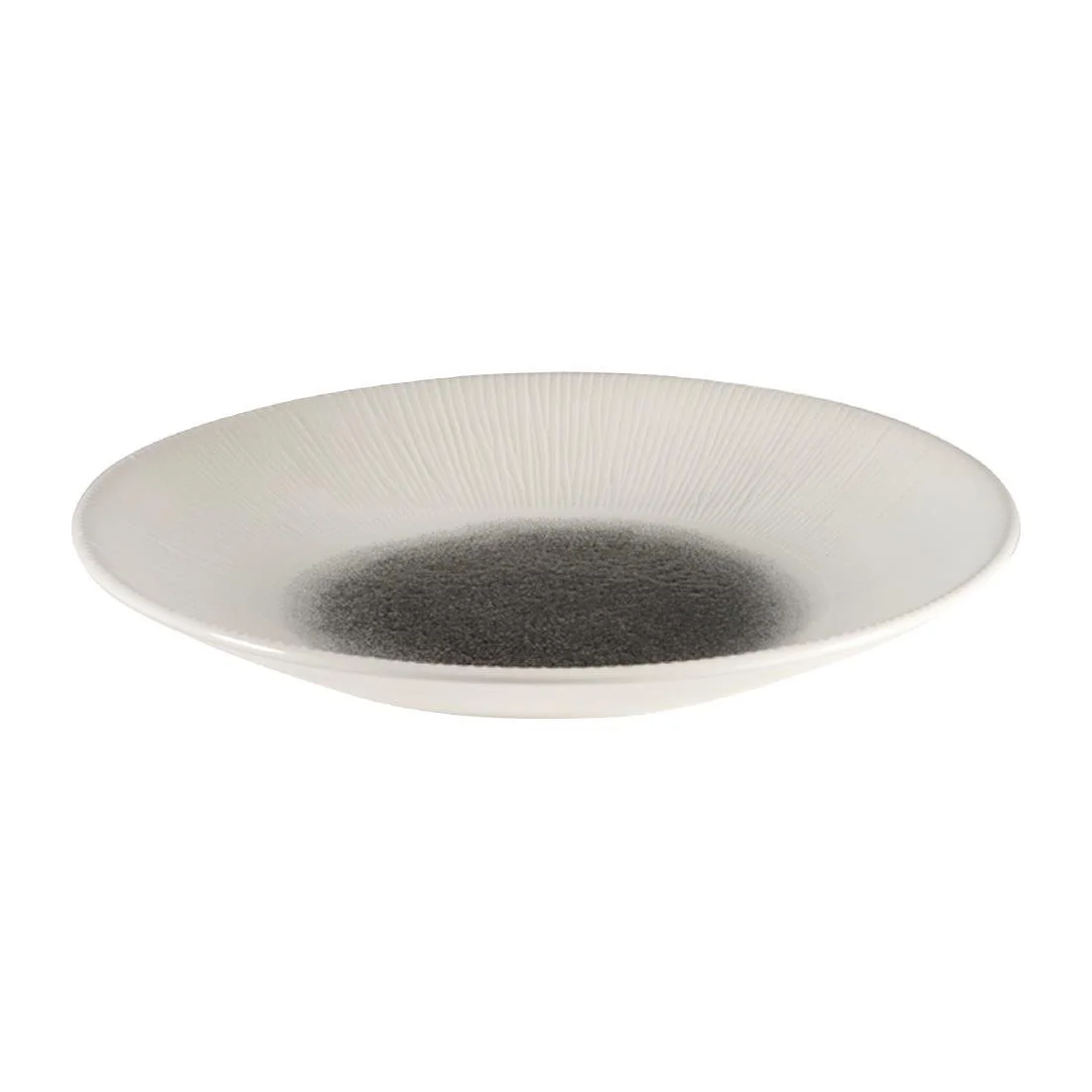 Churchill Bamboo Centre Print Deep Coupe Plates Quartz Black 255mm (12 Pack) - Image 9