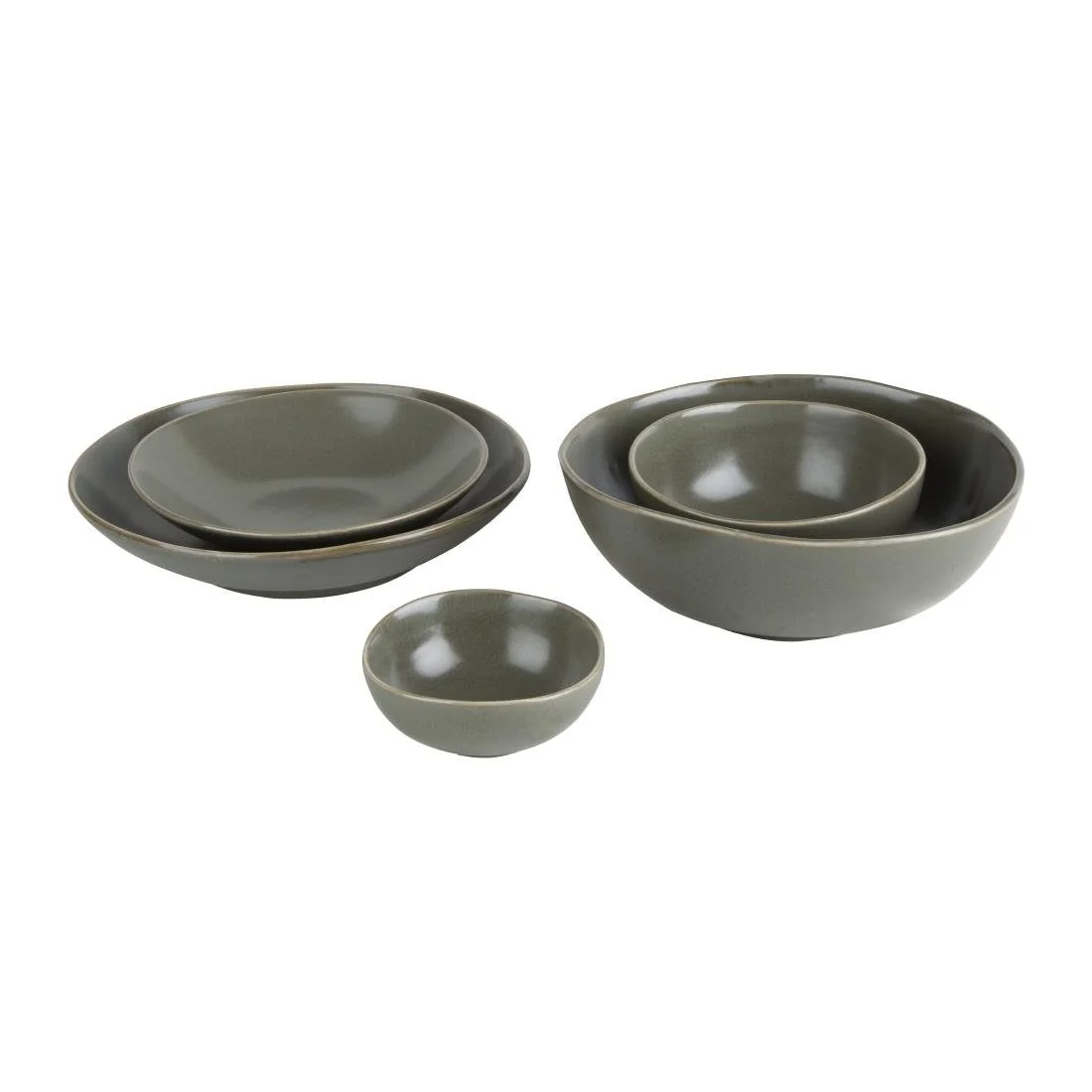 Olympia Build-a-Bowls Deep Bowls Green 225mm (4 Pack) - Image 4