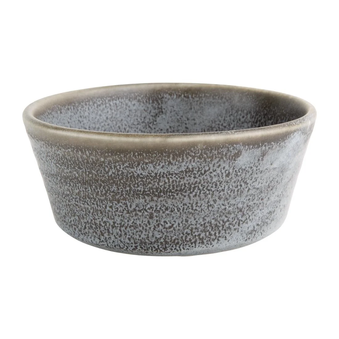 Olympia Cavolo Flat Round Bowls Charcoal Dusk 143mm (6 Pack) - Image 1