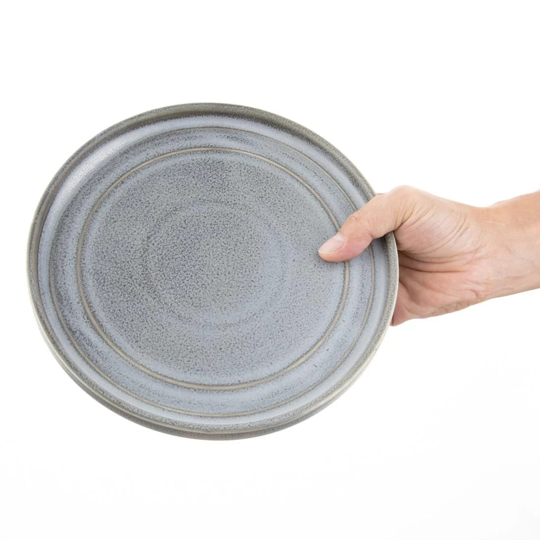 Olympia Cavolo Flat Round Plates Charcoal Dusk 220mm (6 Pack) - Image 7