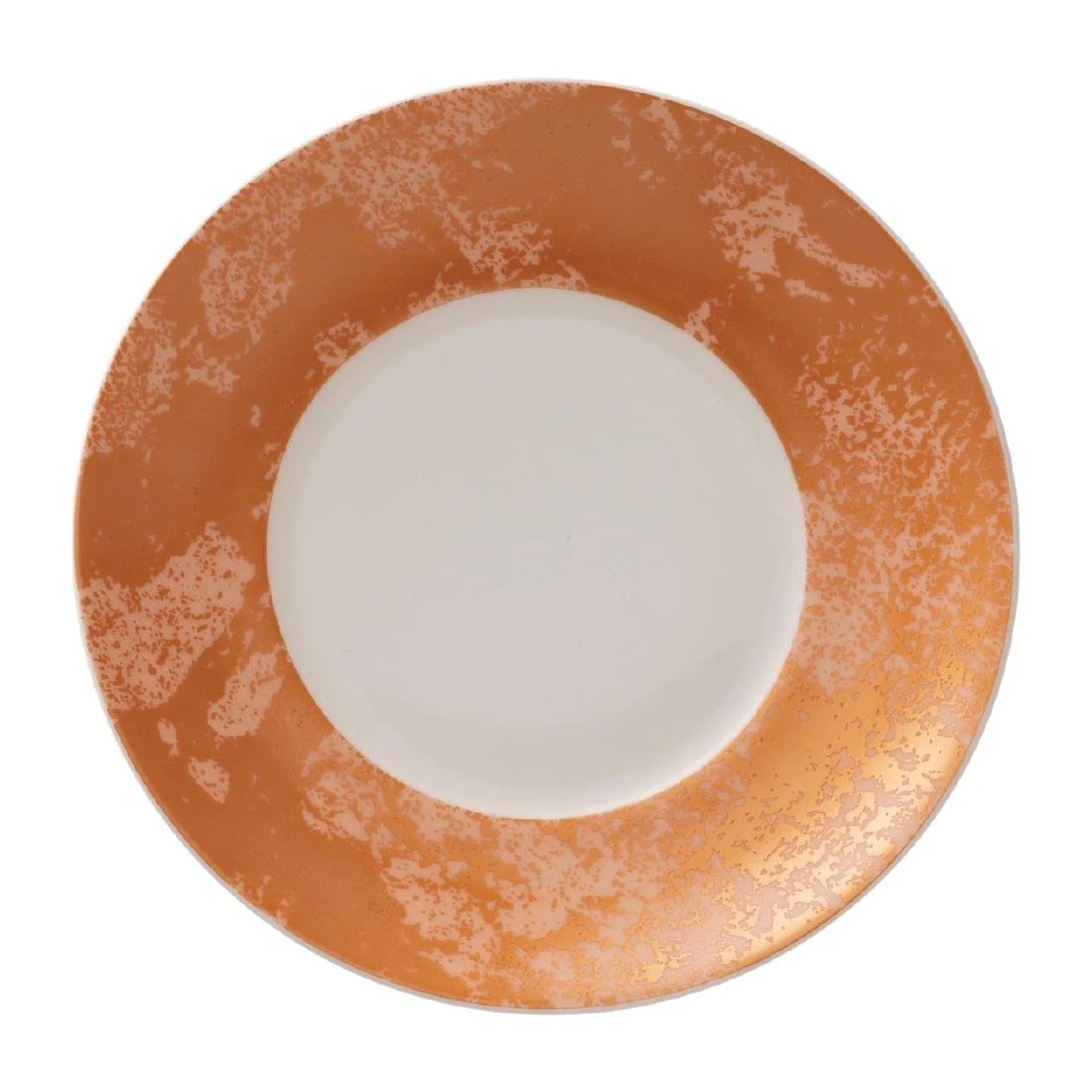 Royal Crown Derby Crushed Velvet Copper Charnwood Saucers (6 Pack)