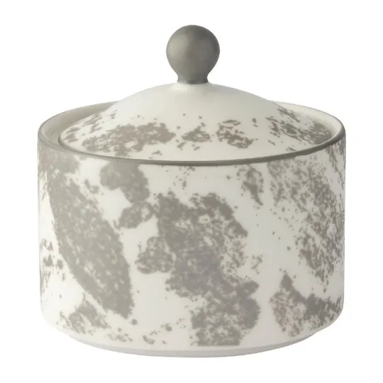 Royal Crown Derby Crushed Velvet Grey Charnwood Sugar Pot (6 Pack)