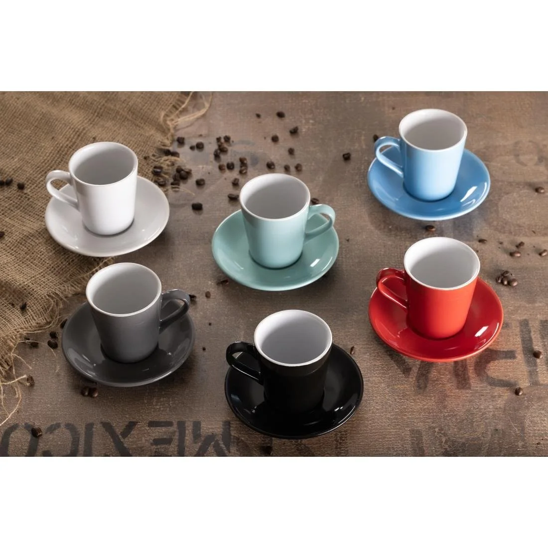 Olympia Cafe Flat White Cups Black 170ml (12 Pack) - Image 18