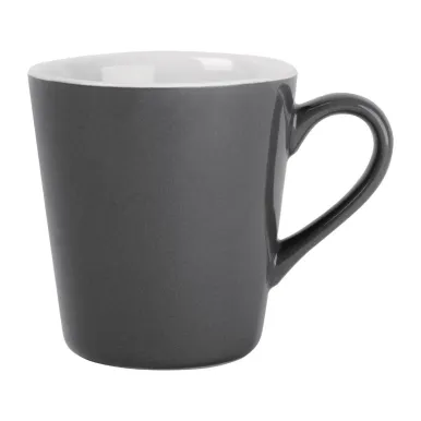 Olympia Cafe Flat White Cups Charcoal 170ml (12 Pack)