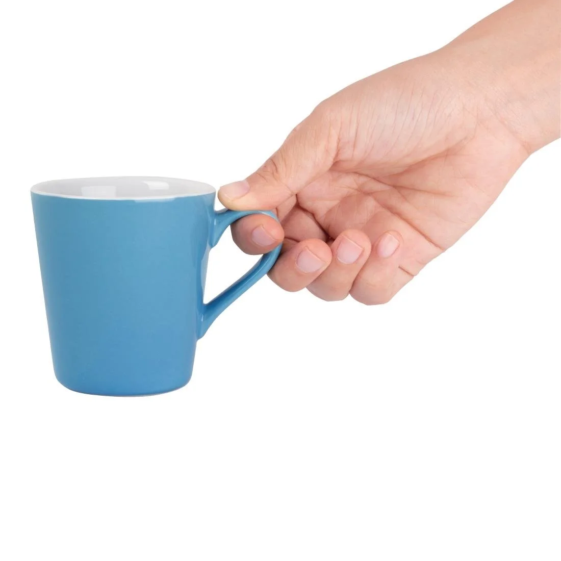 Olympia Cafe Flat White Cups Blue 170ml (12 Pack) - Image 8