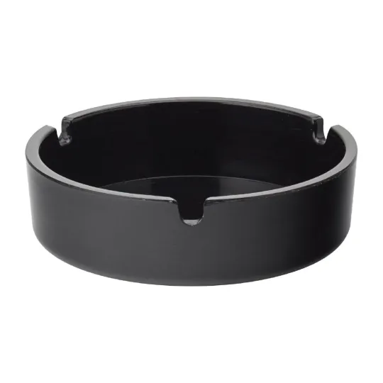 Utopia Melamine Ashtrays Black 100mm (10 Pack)