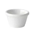 Utopia Fluted Ramekins White 30ml (12 Pack) - Image 1