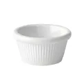 Utopia Fluted Ramekins White 60ml (12 Pack) - Image 1