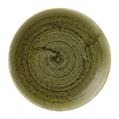 Stonecast Plume Olive Coupe Plates 6 1/2 " (12 Pack)